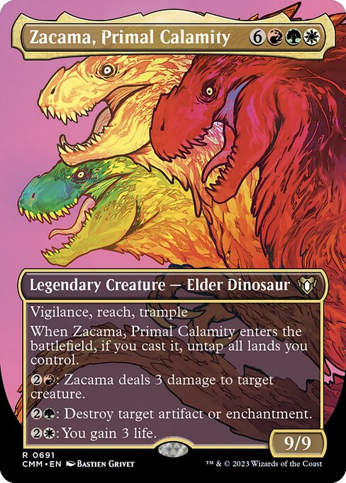 Zacama, Primal Calamity (691) [Commander Masters] [Borderless]