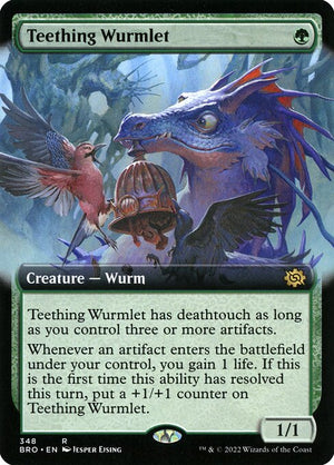 Teething Wurmlet (348) [The Brothers' War] [Extended Art]