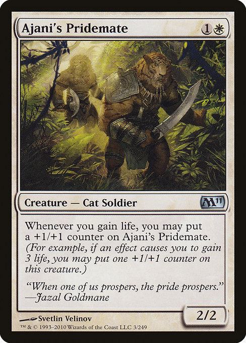Ajani's Pridemate (3) [Magic 2011]