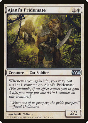 Ajani's Pridemate (3) [Magic 2011]
