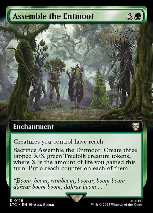 Assemble the Entmoot (119) [Tales of Middle-earth Commander] [Extended Art]