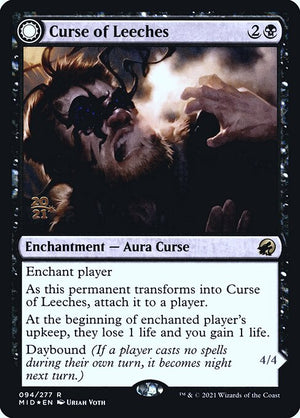 Curse of Leeches // Leeching Lurker (94s) [Innistrad: Midnight Hunt Promos]