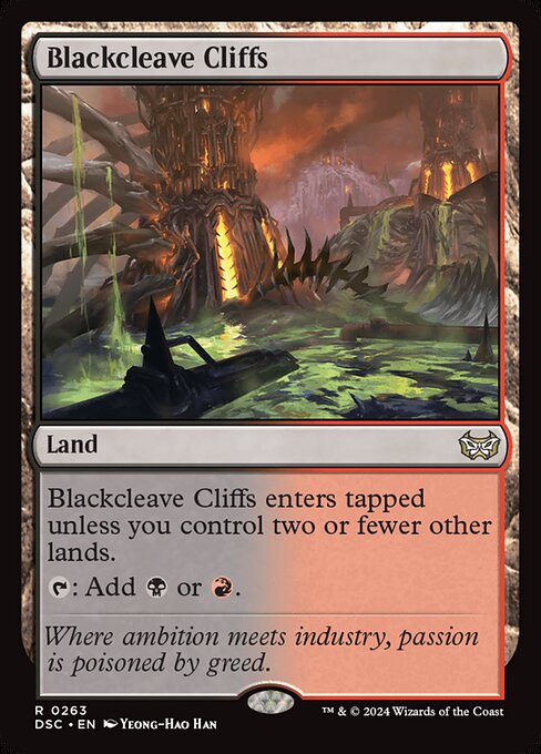 Blackcleave Cliffs (263) [Duskmourn: House of Horror Commander]