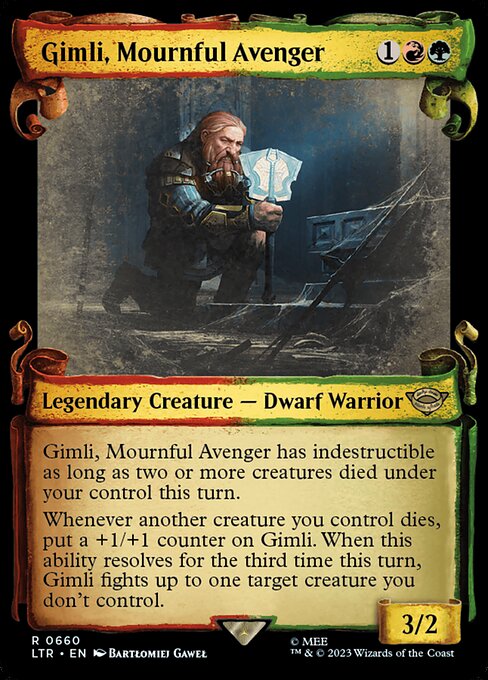 Gimli, Mournful Avenger (660) [The Lord of the Rings: Tales of Middle-earth] [Showcase]