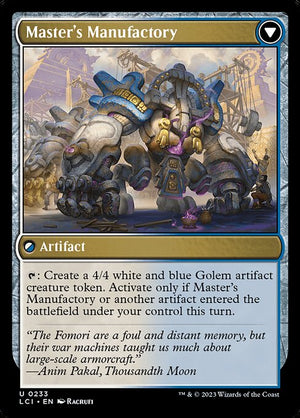 Master's Guide-Mural // Master's Manufactory (233) [The Lost Caverns of Ixalan] Reverse