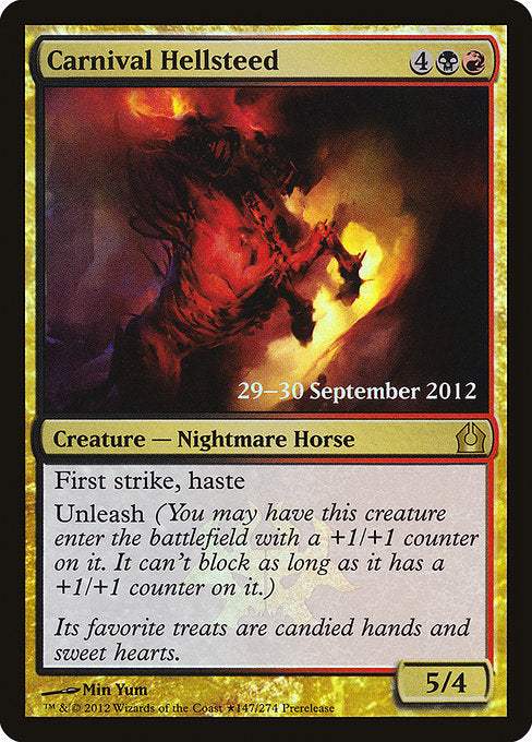Carnival Hellsteed (147★) [Return to Ravnica Promos]