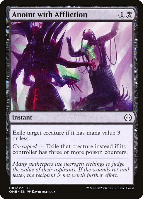 Anoint with Affliction (81) [Phyrexia: All Will Be One]