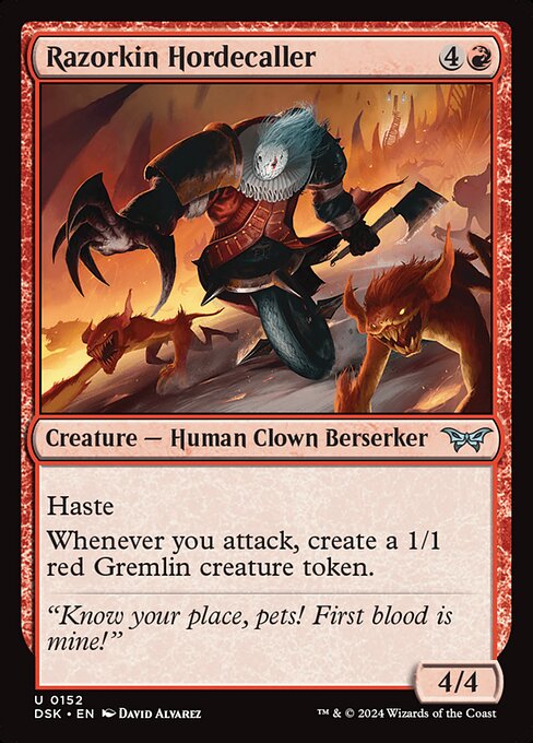 Razorkin Hordecaller (152) [Duskmourn: House of Horror]