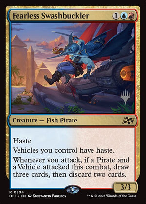 Fearless Swashbuckler (204p) [Aetherdrift Promos]