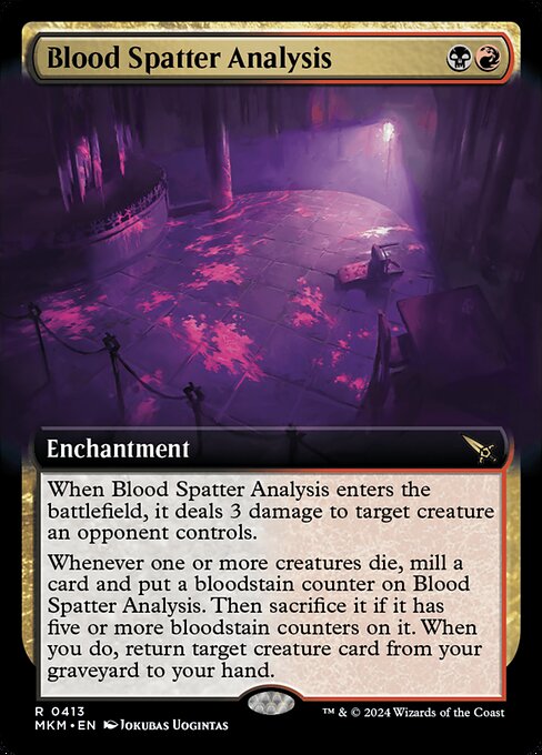 Blood Spatter Analysis (413) [Murders at Karlov Manor] [Extended Art]