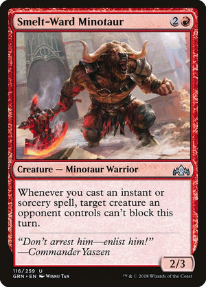 Smelt-Ward Minotaur (116) [Guilds of Ravnica]