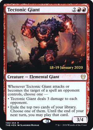 Tectonic Giant (158s) [Theros Beyond Death Promos]