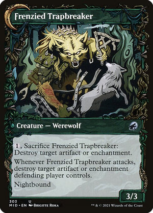 Outland Liberator // Frenzied Trapbreaker (303) [Innistrad: Midnight Hunt] [Showcase] Reverse