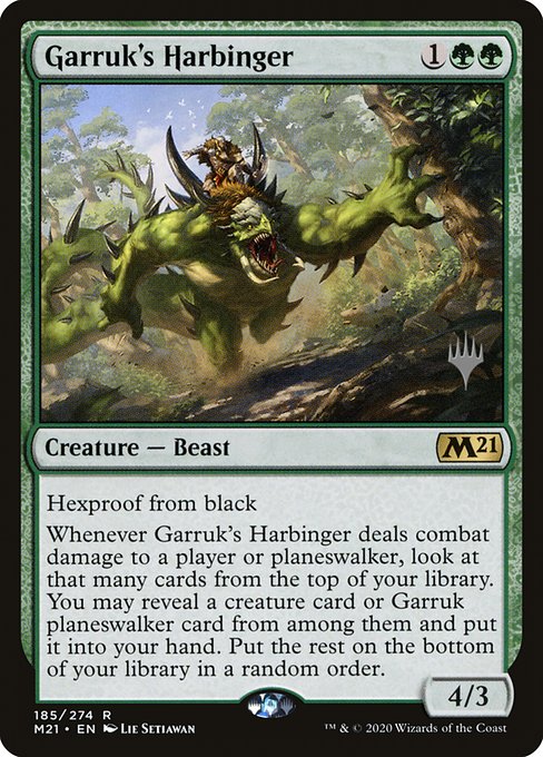 Garruk's Harbinger (185p) [Core Set 2021 Promos]