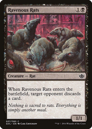 Ravenous Rats (37) [Duel Decks Anthology: Garruk vs. Liliana]