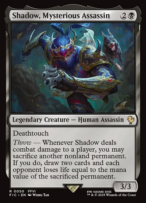 Shadow, Mysterious Assassin (50) [Final Fantasy Commander]