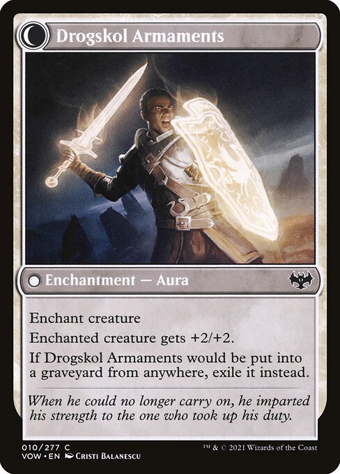 Drogskol Infantry // Drogskol Armaments (10) [Innistrad: Crimson Vow] Reverse