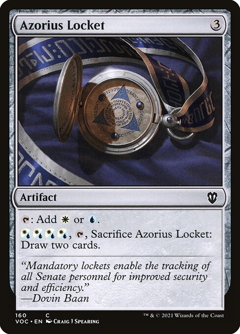 Azorius Locket (160) [Crimson Vow Commander]