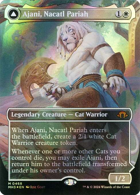 Ajani, Nacatl Pariah // Ajani, Nacatl Avenger (468) [Modern Horizons 3]