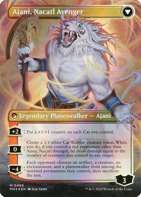 Ajani, Nacatl Pariah // Ajani, Nacatl Avenger (468) [Modern Horizons 3]