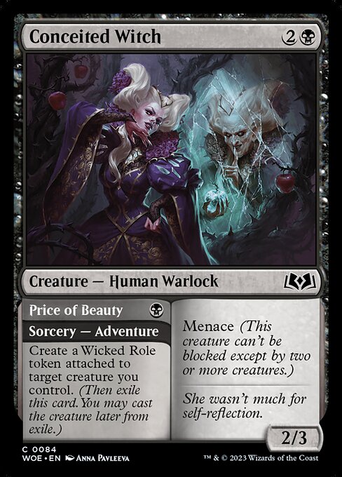 Conceited Witch // Price of Beauty (84) [Wilds of Eldraine]