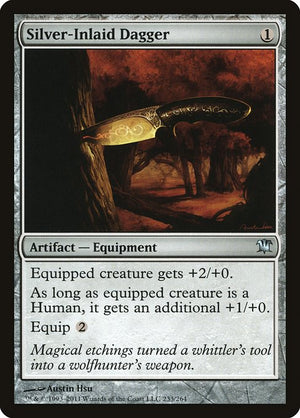 Silver-Inlaid Dagger (233) [Innistrad]