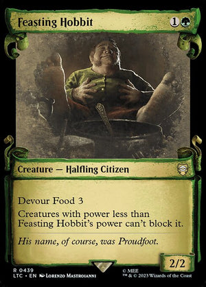 Feasting Hobbit (439) [Tales of Middle-earth Commander] [Showcase]