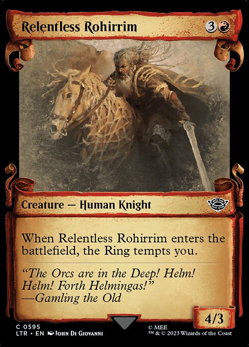 Relentless Rohirrim (595) [The Lord of the Rings: Tales of Middle-earth] [Showcase]