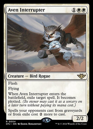 Aven Interrupter (4p) [Outlaws of Thunder Junction Promos]