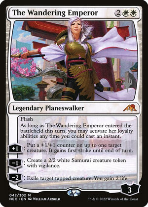 The Wandering Emperor (42p) [Kamigawa: Neon Dynasty Promos]