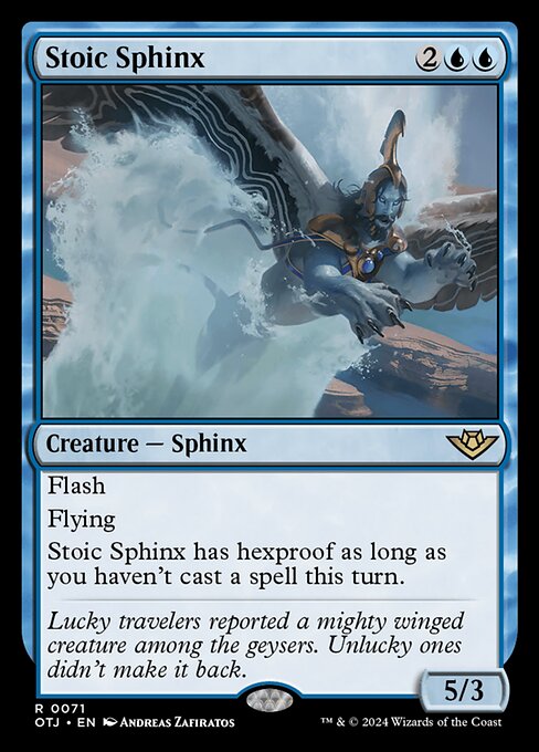 Stoic Sphinx (71) [Outlaws of Thunder Junction]