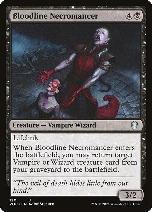 Bloodline Necromancer (120) [Crimson Vow Commander]