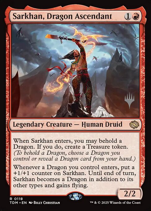 Sarkhan, Dragon Ascendant (118p) [Tarkir: Dragonstorm Promos]