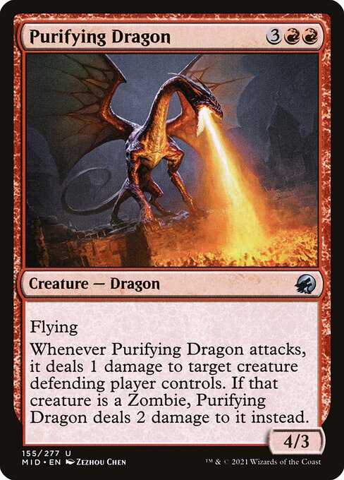 Purifying Dragon (155) [Innistrad: Midnight Hunt]