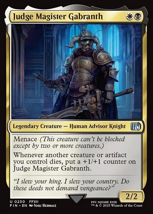 Judge Magister Gabranth (230) [Final Fantasy]