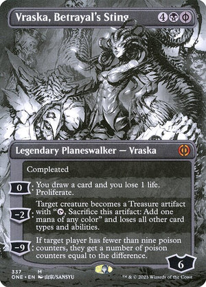 Vraska, Betrayal's Sting (337) [Phyrexia: All Will Be One] [Showcase, Borderless]