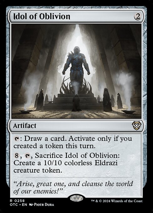 Idol of Oblivion (258) [Outlaws of Thunder Junction Commander]