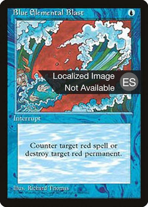 Blue Elemental Blast (63) [Fourth Edition Foreign Black Border]