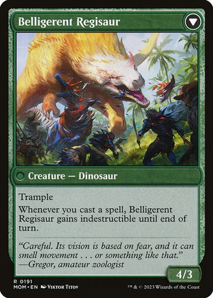 Invasion of Ixalan // Belligerent Regisaur (191) [March of the Machine] Reverse