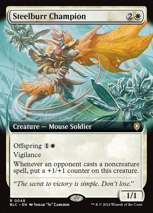 Steelburr Champion (48) [Bloomburrow Commander]