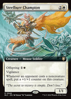 Steelburr Champion (48) [Bloomburrow Commander]