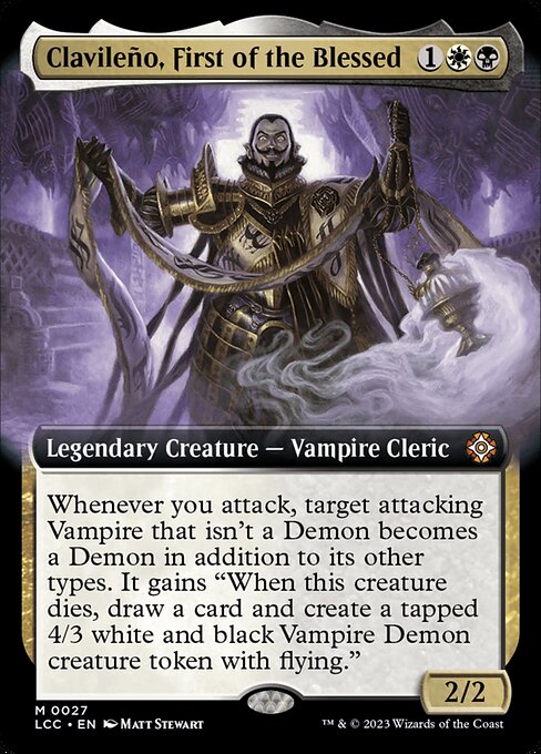 Clavileño, First of the Blessed (27) [The Lost Caverns of Ixalan Commander] [Extended Art]