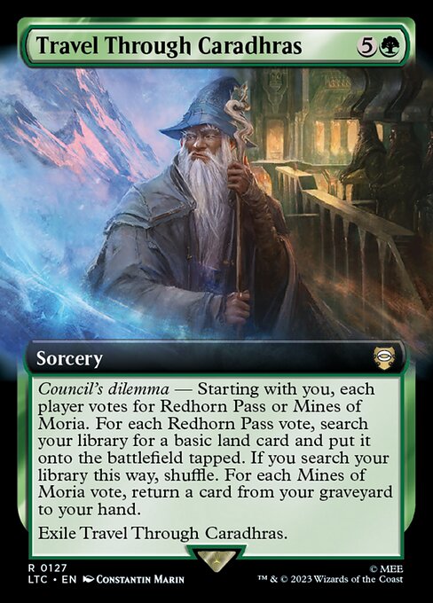 Travel Through Caradhras (127) [Tales of Middle-earth Commander] [Extended Art]