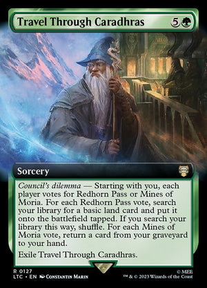 Travel Through Caradhras (127) [Tales of Middle-earth Commander] [Extended Art]
