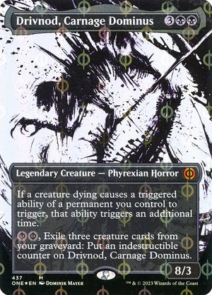 Drivnod, Carnage Dominus (437) [Phyrexia: All Will Be One] [Showcase, Borderless]