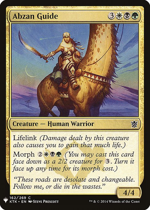 Abzan Guide (KTK-162) [The List]