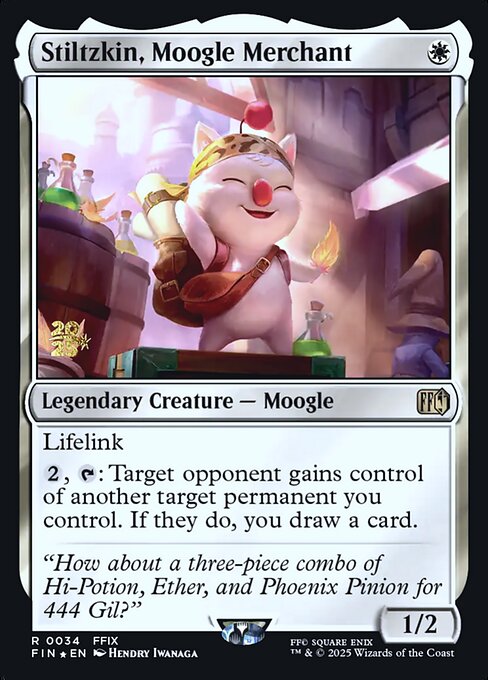 Stiltzkin, Moogle Merchant (34s) [Final Fantasy Promos]