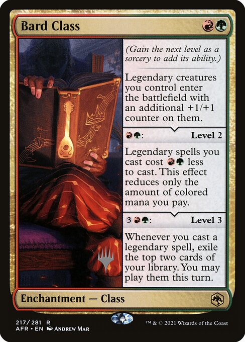 Bard Class (217p) [Adventures in the Forgotten Realms Promos]
