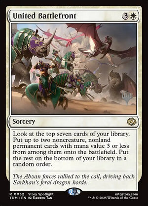 United Battlefront (32p) [Tarkir: Dragonstorm Promos]
