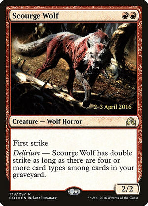 Scourge Wolf (179s) [Shadows over Innistrad Promos]